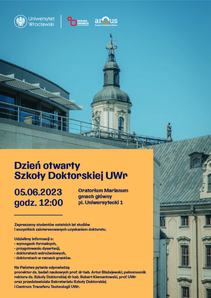 Dzień otwarty Szkoły Doktorskiej UWr