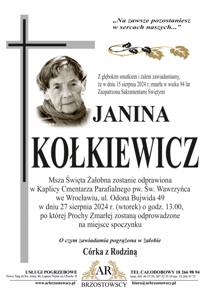 klepsydra mgr Janina Kołkiewicz