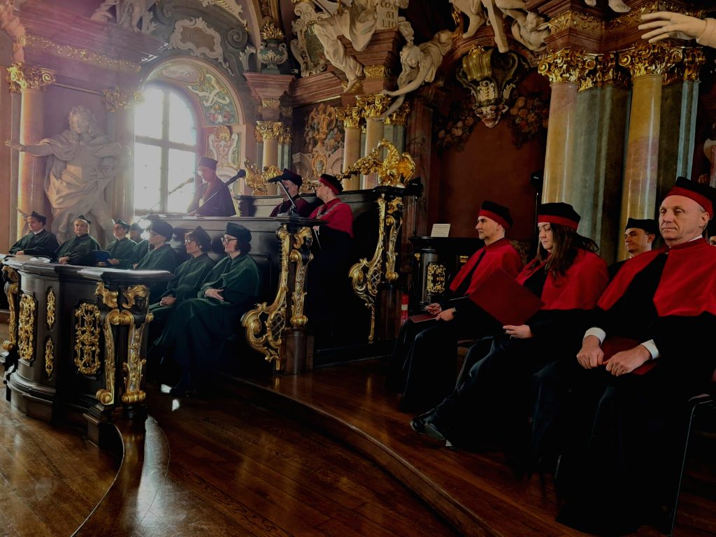 Władze UWr i WNB w Auli Leopoldina